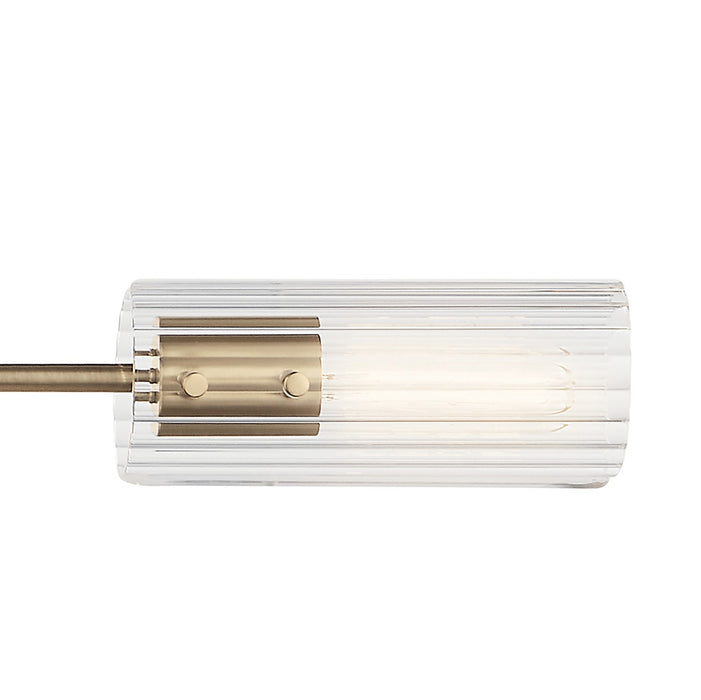 Kichler 52681CPZ Four Light Linear Chandelier, Champagne Bronze