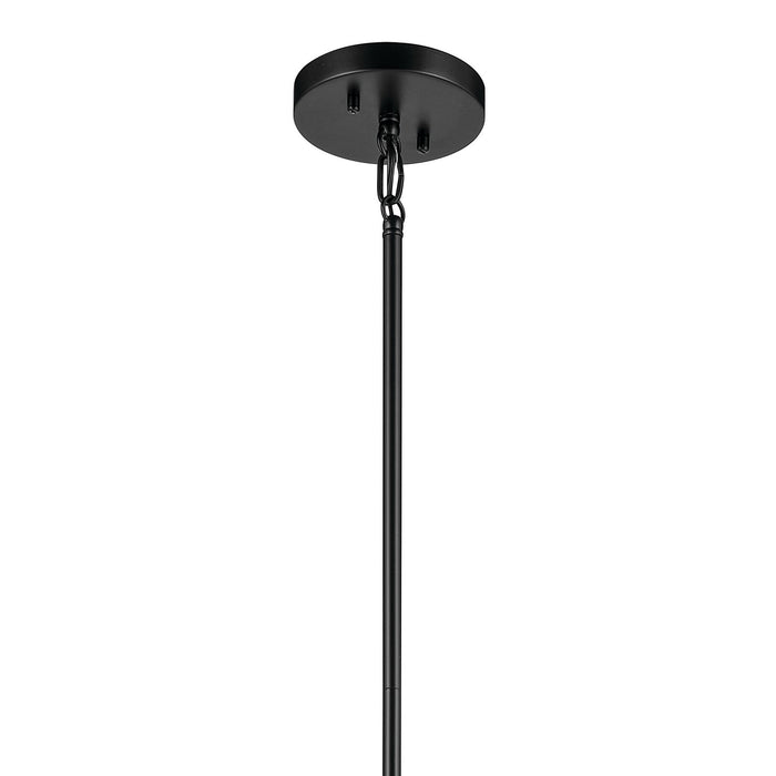 Kichler 52722BK Four Light Foyer Pendant, Black