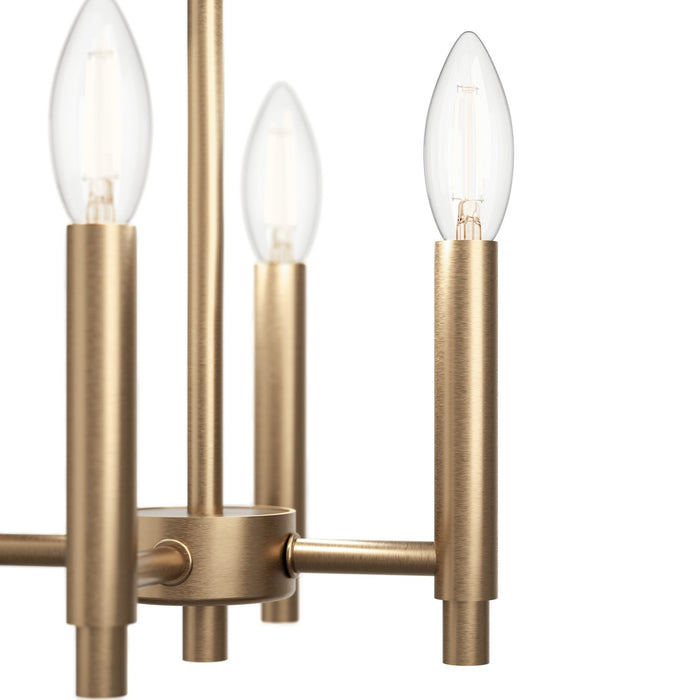 Kichler 52722CPZ Four Light Foyer Pendant, Champagne Bronze