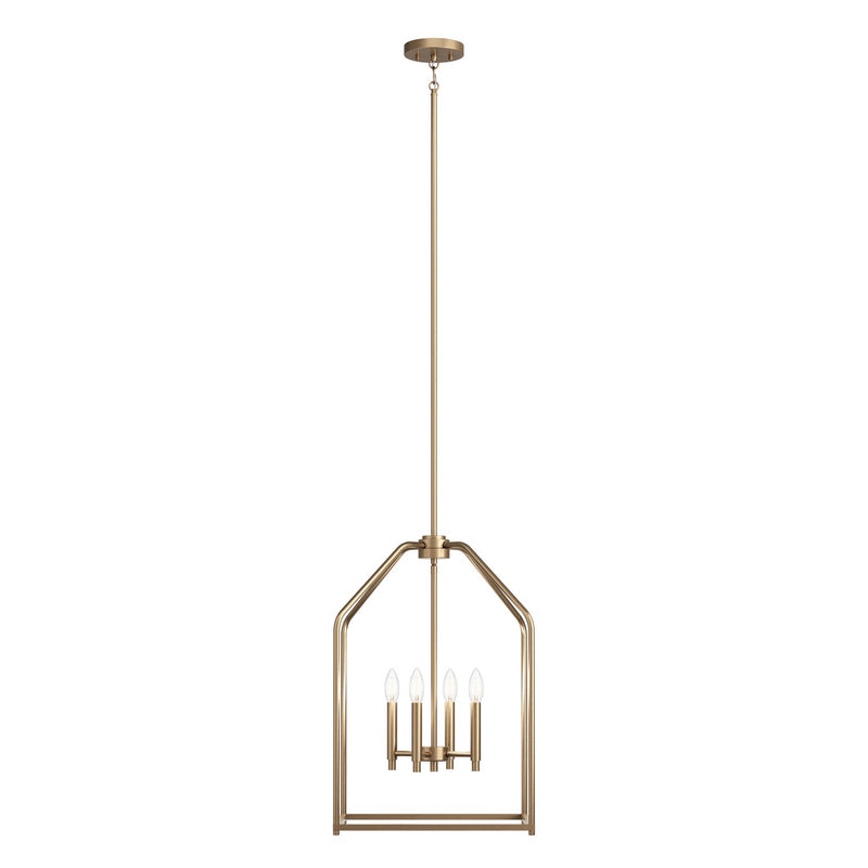 Kichler 52722CPZ Four Light Foyer Pendant, Champagne Bronze