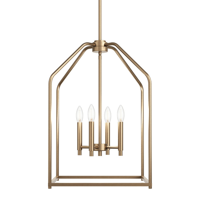 Kichler 52722CPZ Four Light Foyer Pendant, Champagne Bronze