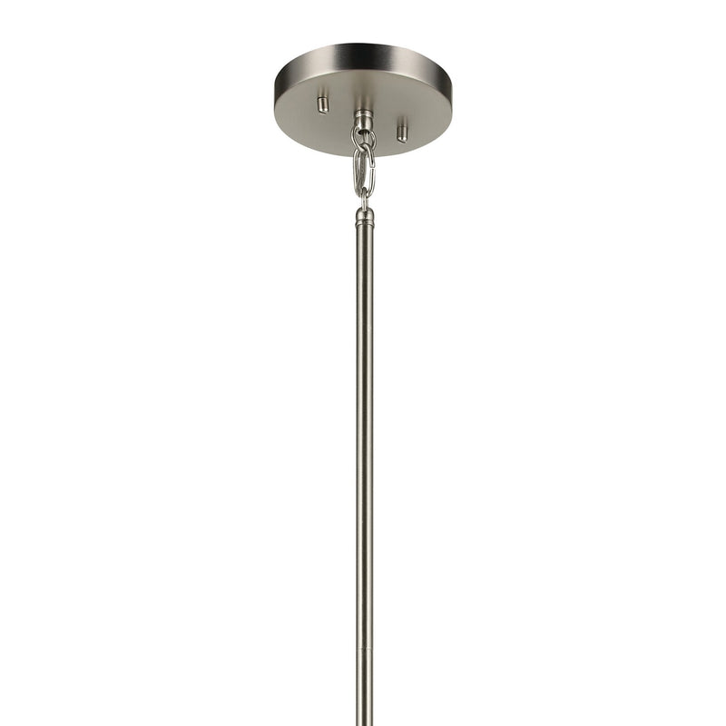 Kichler 52722NI Four Light Foyer Pendant, Brushed Nickel