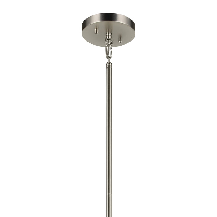 Kichler 52722NI Four Light Foyer Pendant, Brushed Nickel