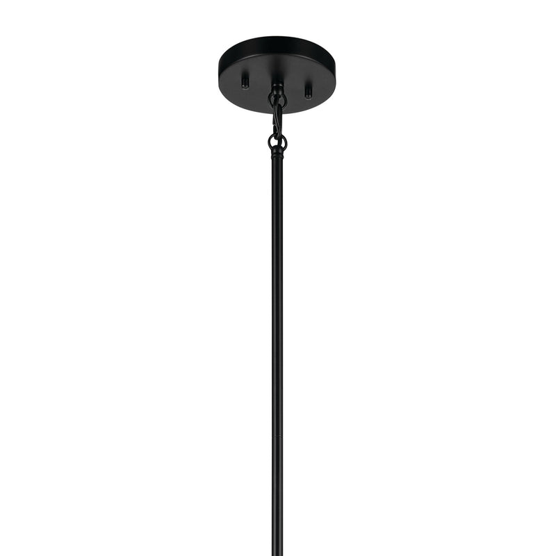 Kichler 52723BK Eight Light Foyer Pendant, Black