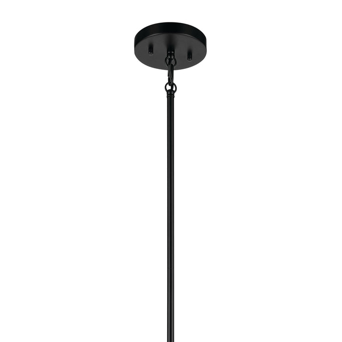 Kichler 52723BK Eight Light Foyer Pendant, Black