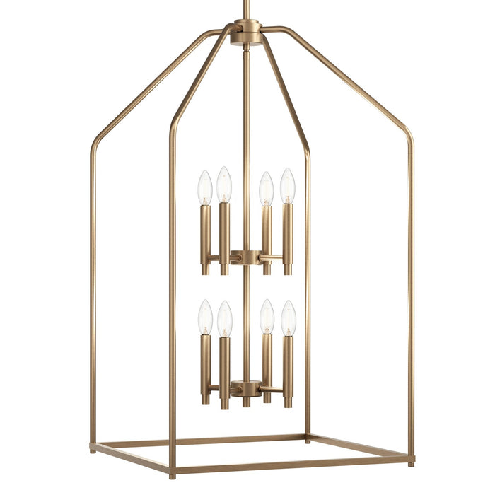 Kichler 52723CPZ Eight Light Foyer Pendant, Champagne Bronze