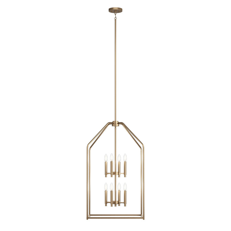 Kichler 52723CPZ Eight Light Foyer Pendant, Champagne Bronze