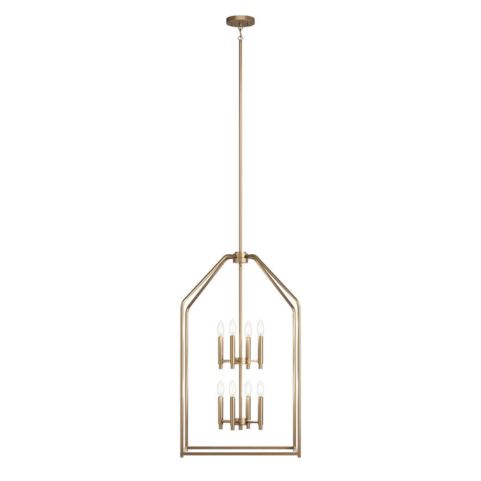 Kichler 52723CPZ Eight Light Foyer Pendant, Champagne Bronze