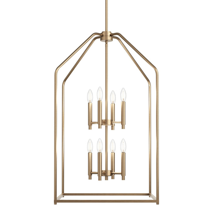 Kichler 52723CPZ Eight Light Foyer Pendant, Champagne Bronze