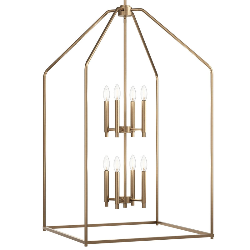Kichler 52724CPZ Eight Light Foyer Pendant, Champagne Bronze