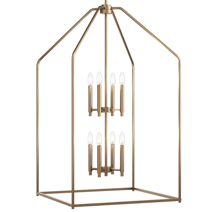 Kichler 52724CPZ Eight Light Foyer Pendant, Champagne Bronze