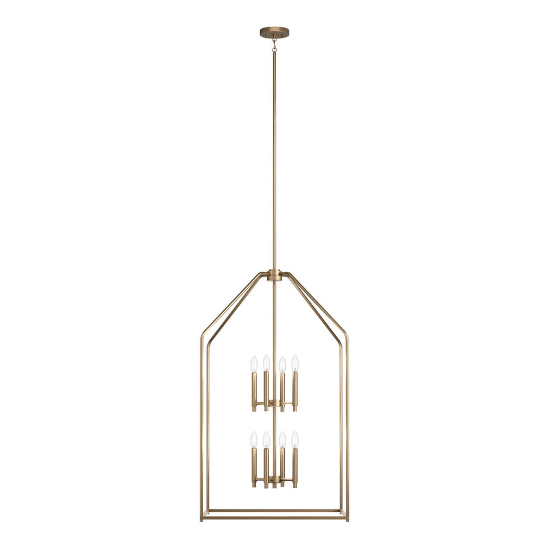Kichler 52724CPZ Eight Light Foyer Pendant, Champagne Bronze