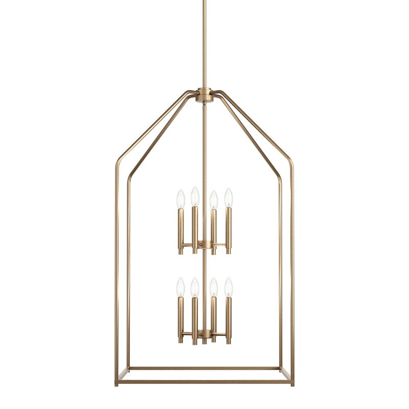 Kichler 52724CPZ Eight Light Foyer Pendant, Champagne Bronze