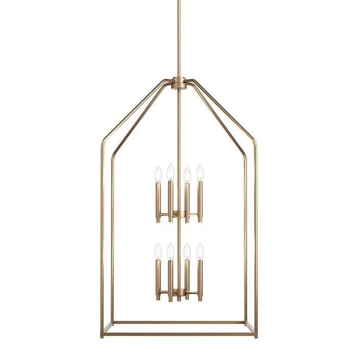 Kichler 52724CPZ Eight Light Foyer Pendant, Champagne Bronze