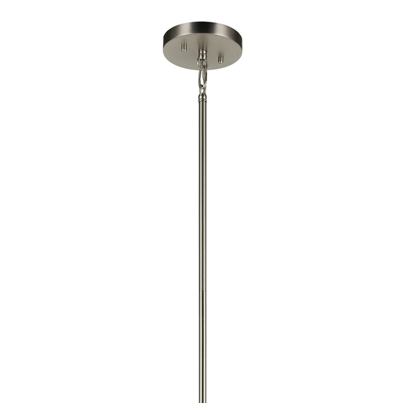 Kichler 52724NI Eight Light Foyer Pendant, Brushed Nickel
