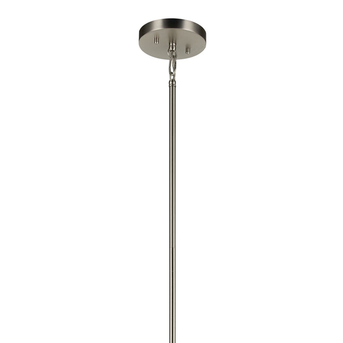 Kichler 52724NI Eight Light Foyer Pendant, Brushed Nickel