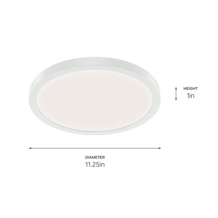 Kichler 53011WH30 LED Flush Mount, White