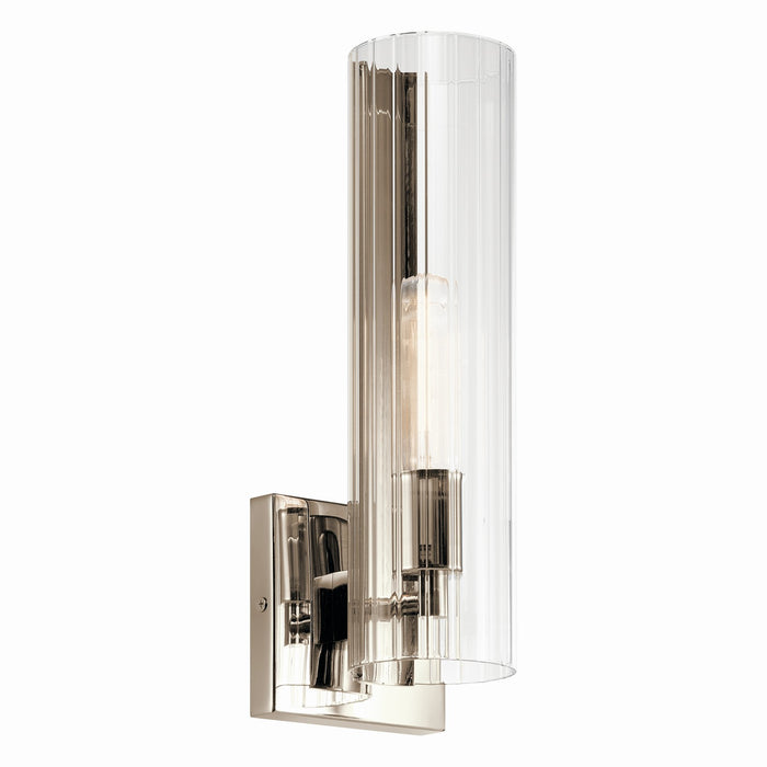 Kichler 55165PN One Light Wall Sconce, Polished Nickel