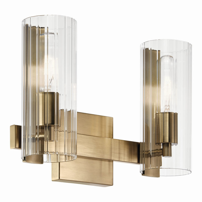 Kichler 55167CPZ Two Light Vanity, Champagne Bronze