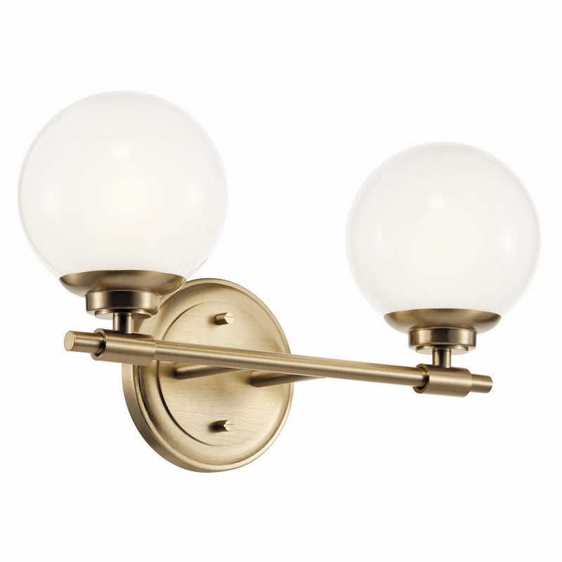 Kichler 55171CPZ Two Light Vanity, Champagne Bronze
