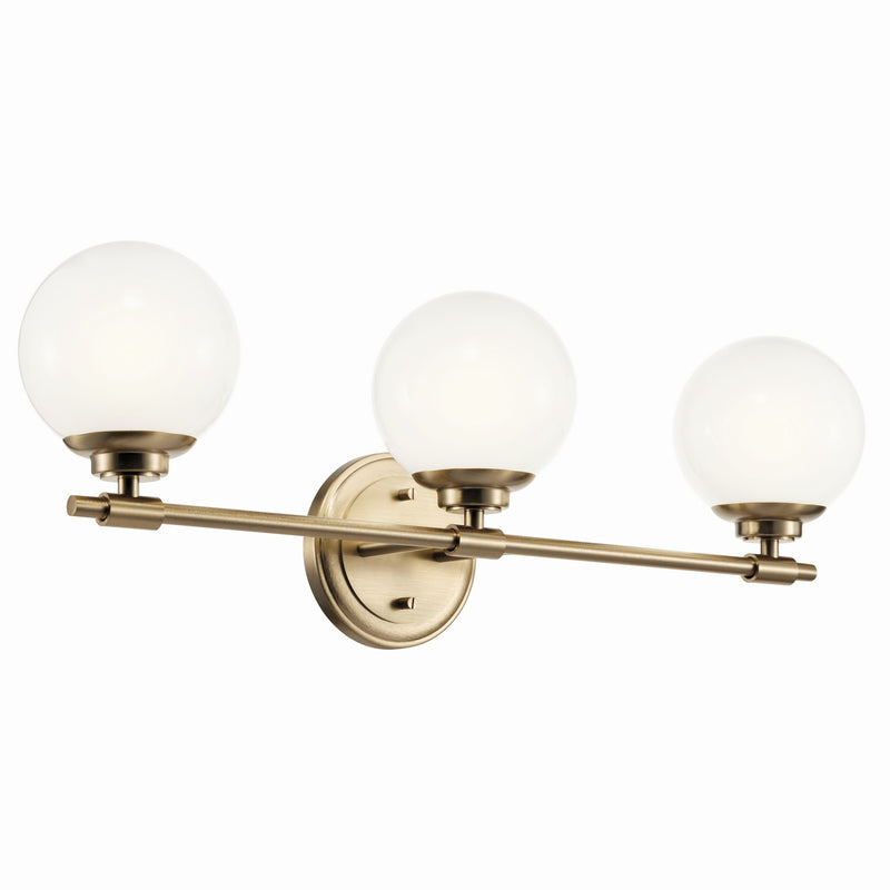 Kichler 55172CPZ Three Light Vanity, Champagne Bronze
