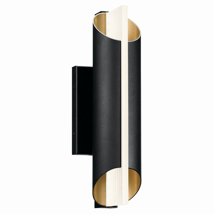 Kichler 59077BKTLED LED Outdoor Wall Mount, Textured Black