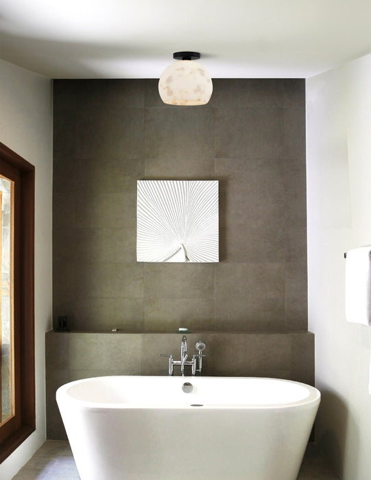 Justice Designs ALR-6353-MBLK One Light Semi-Flush Mount, Matte Black