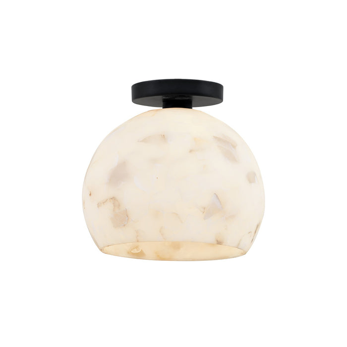 Justice Designs ALR-6353-MBLK One Light Semi-Flush Mount, Matte Black