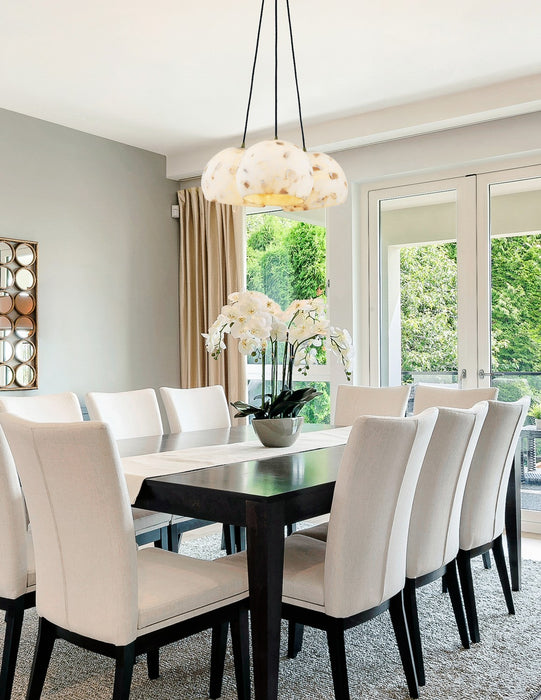 Justice Designs ALR-6534-BRSS Three Light Pendant, Brushed Brass