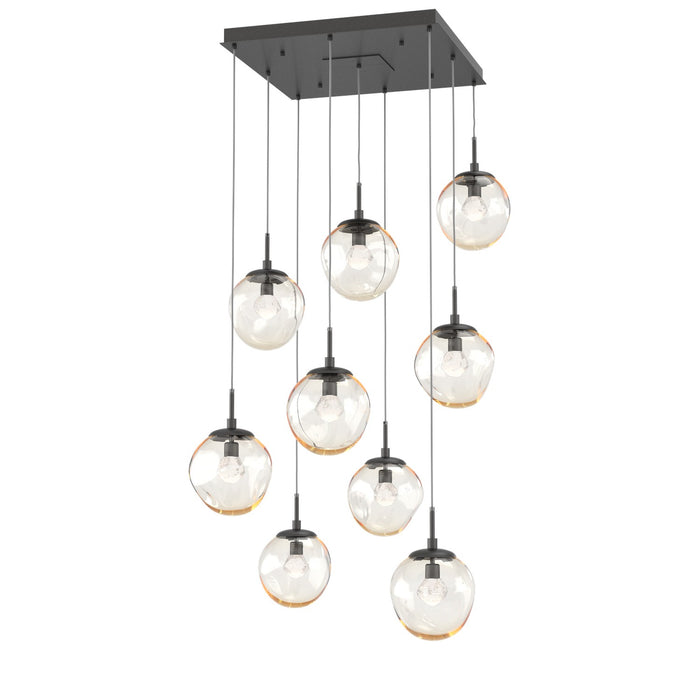 Justice Designs CER-6543-SKBL-MBLK-BEIG-TWST One Light Pendant, Sky Blue