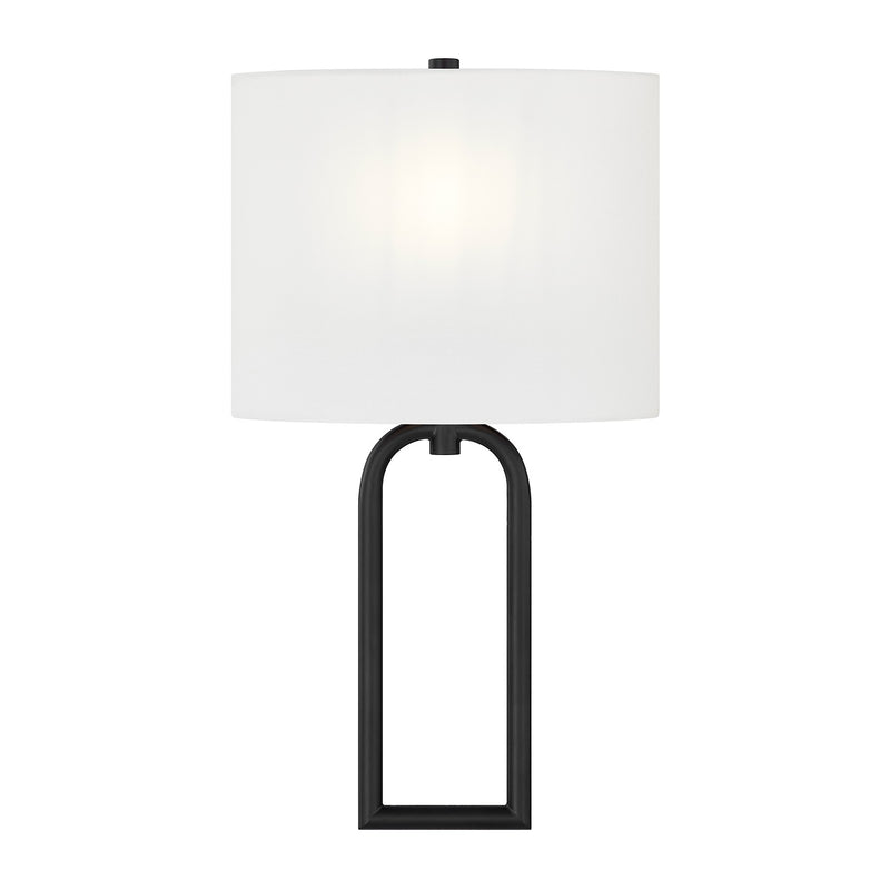 Justice Designs FAB-4333-WHTE-MBLK One Light Wall Sconce, Brushed Brass