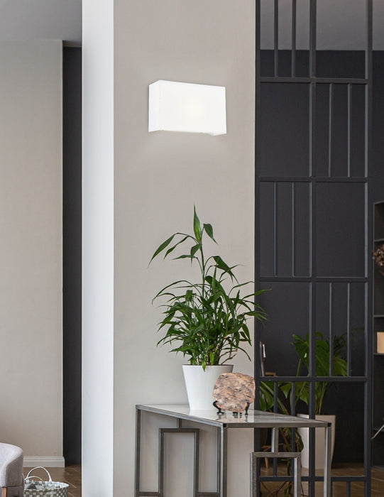 Justice Designs FAB-5655-WHTE One Light Wall Sconce