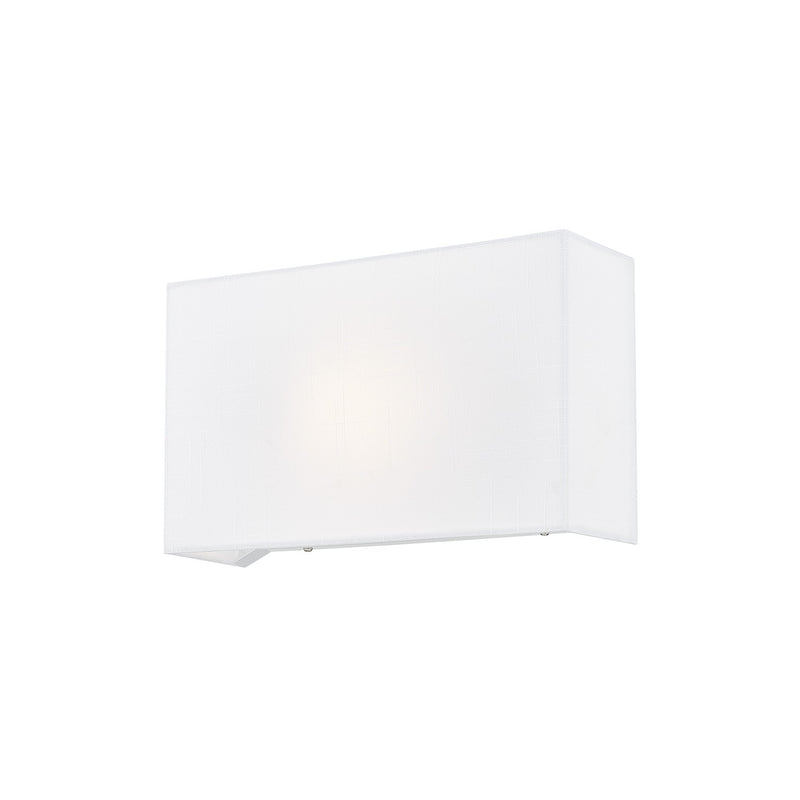 Justice Designs FAB-5655-WHTE One Light Wall Sconce
