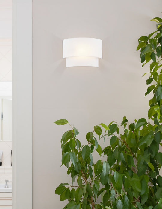 Justice Designs FAB-5770-WHTE One Light Wall Sconce