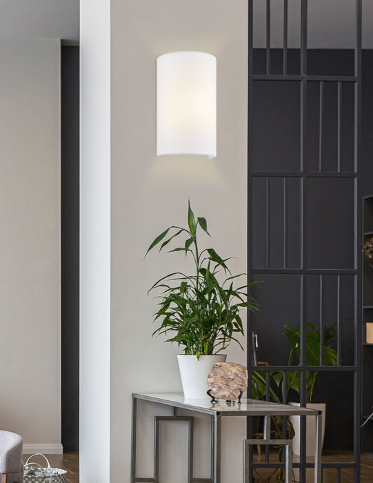 Justice Designs FAB-5945-WHTE One Light Wall Sconce