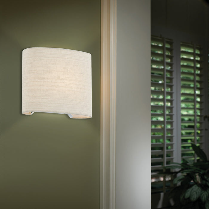 Justice Designs FAB-8855-CREM One Light Wall Sconce