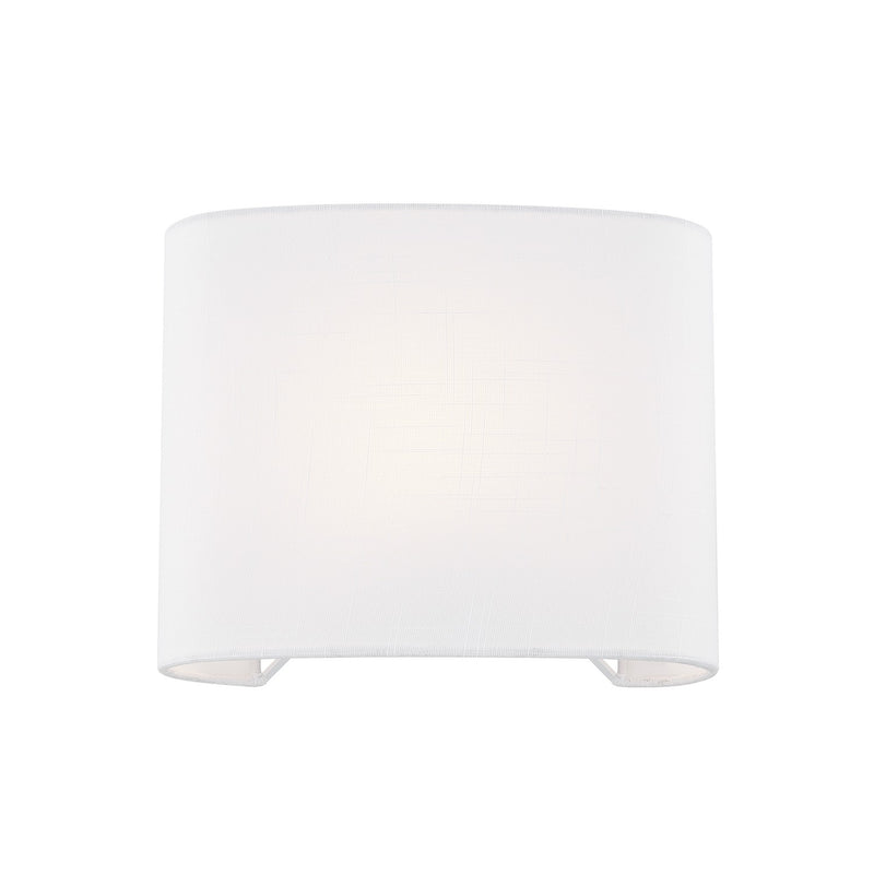 Justice Designs FAB-8855-WHTE One Light Wall Sconce