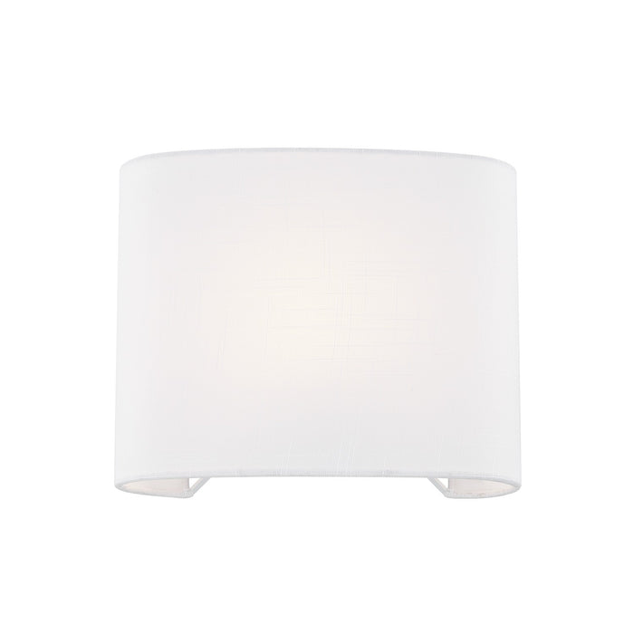 Justice Designs FAB-8855-WHTE One Light Wall Sconce