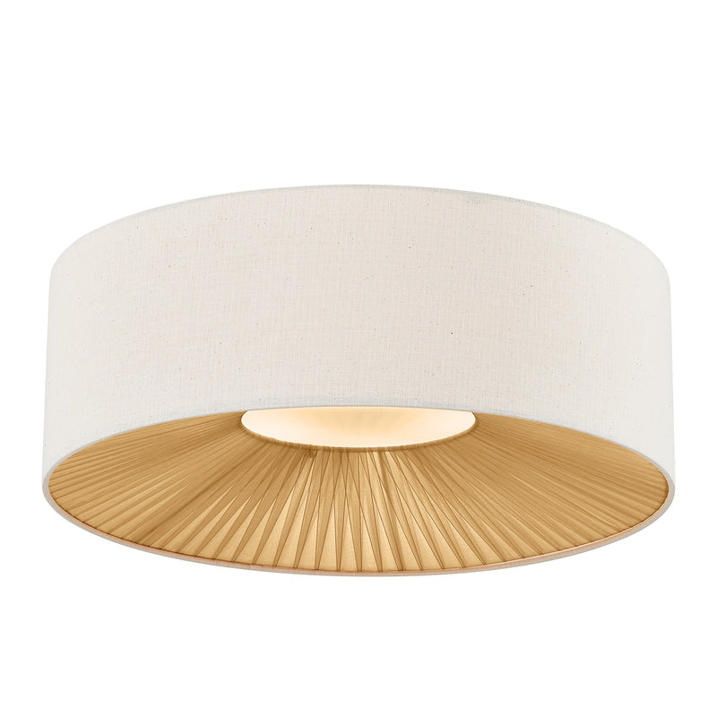 Justice Designs FAB-9583-CREM-MBLK Eight Light Flush-Mount, Matte Black