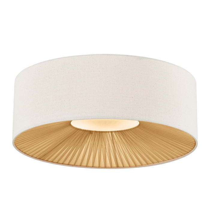 Justice Designs FAB-9583-CREM-MBLK Eight Light Flush-Mount, Matte Black