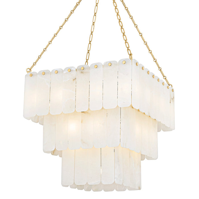 Hudson Valley 7433-AGB 33 Light Chandelier, Aged Brass