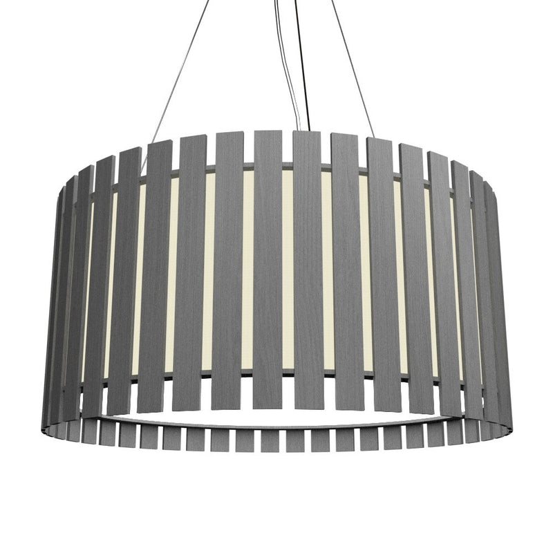 Accord Lighting 1092.50 Three Light Pendant, Organic Grey