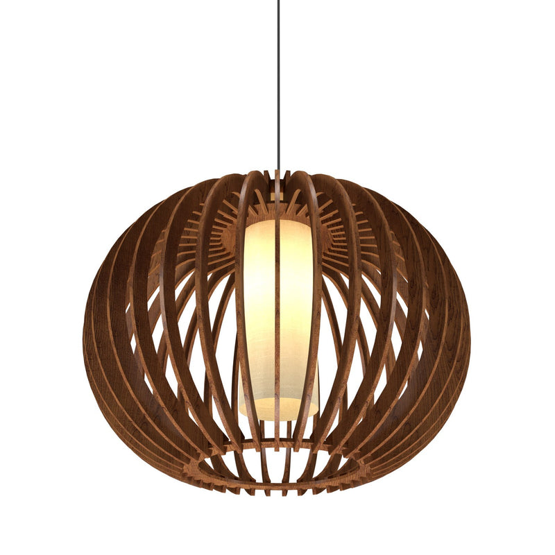 Accord Lighting 1134.06 One Light Pendant, Imbuia