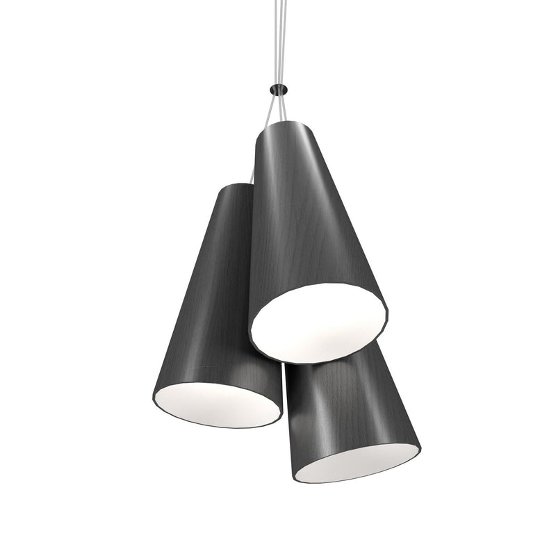 Accord Lighting 1234.50 Three Light Pendant, Organic Grey