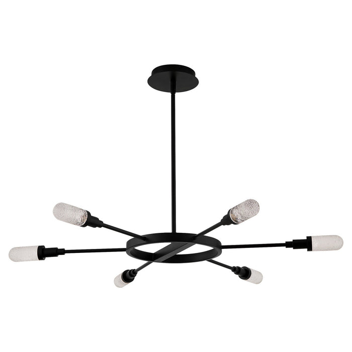 Oxygen 3-6118-15 LED Chandelier, Matte Black
