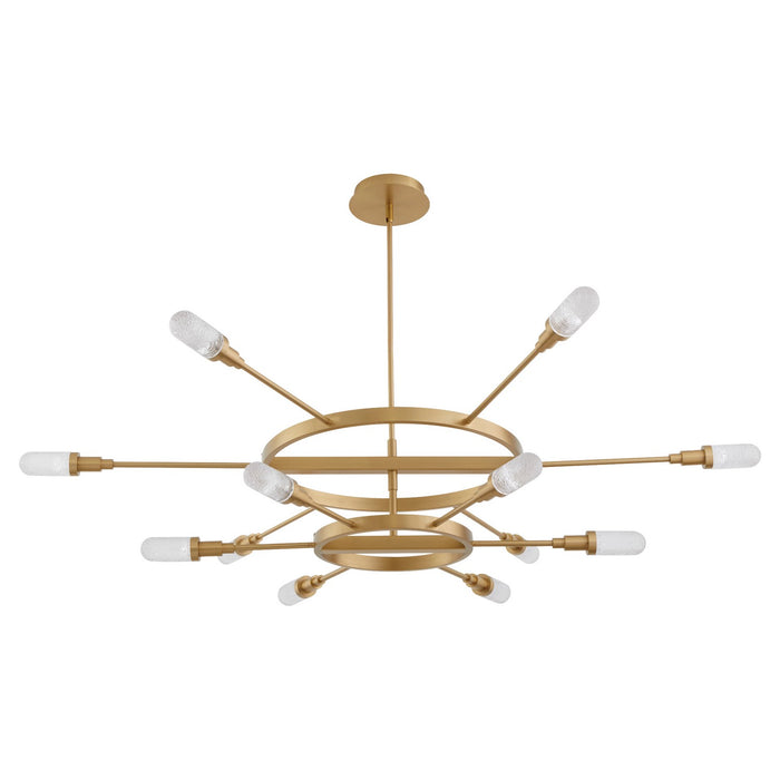Oxygen 3-6119-40 LED Chandelier, Aged Brass