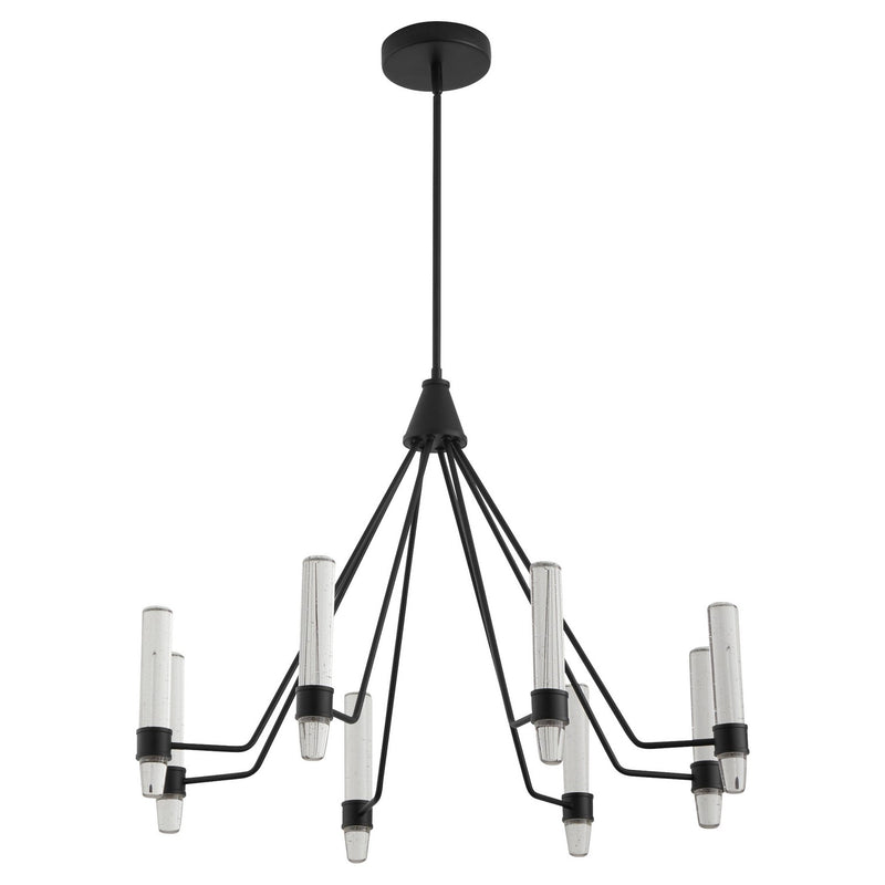 Quorum 3-6714-15 LED Chandelier, Black