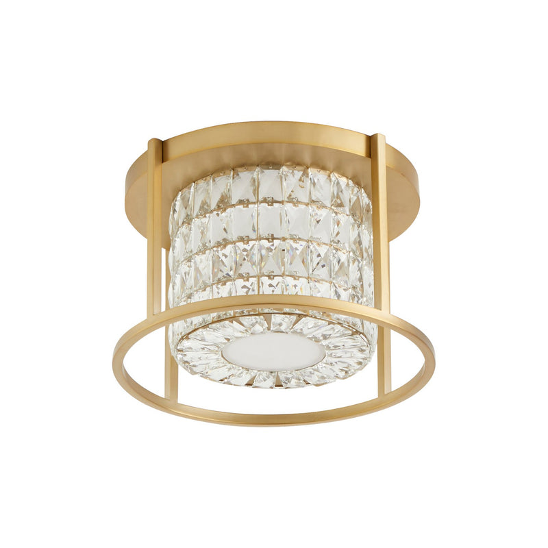 Quorum 3-675-40 LED Ceiling Mount, Aged Brass