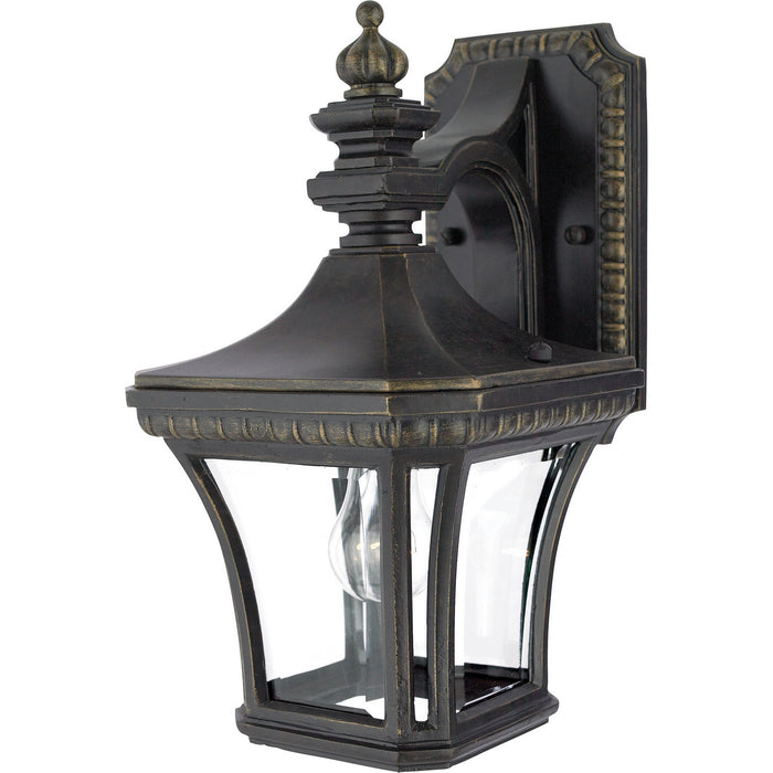 Quoizel DE8958IB One Light Outdoor Wall Lantern, Imperial Bronze