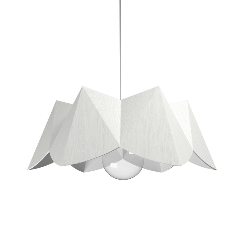 Accord Lighting 1299.47 One Light Pendant, Organic White
